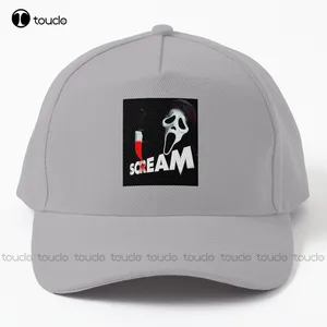 2022 Scream  Baseball Cap Sun Hats For Women Unisex Adult Teen Youth Street Skateboard Cartoon Denim Color Outdoor Cotton Caps