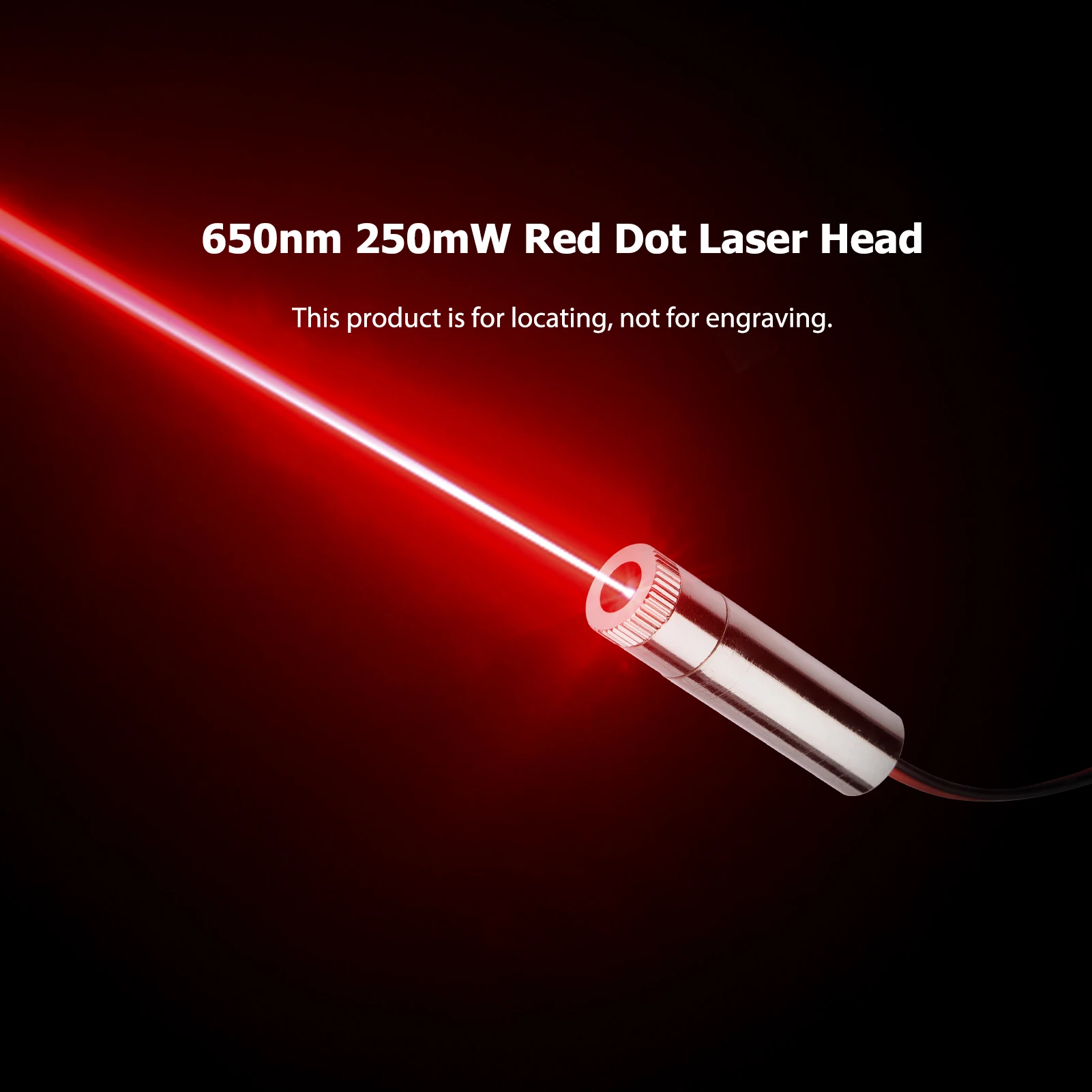 

650nm 250mW Red Dot Laser Head CNC Engraver Focusing Module Dot Locator Adjustable Focal Length Laser Engraving Locator 2022