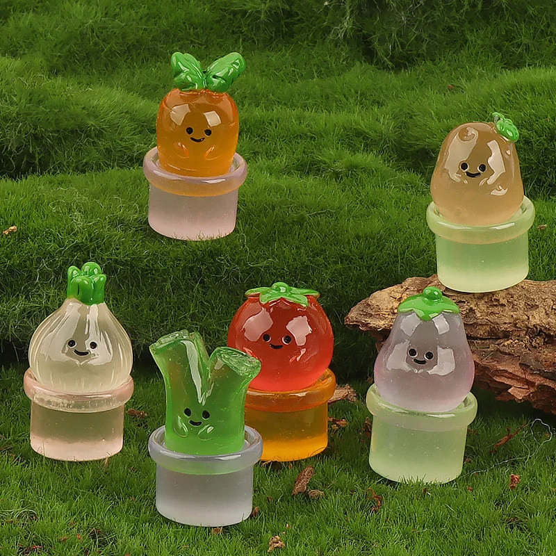 Серебристый мох овощи растение в горшках пейзаж миниатюрные фигурки орнамент