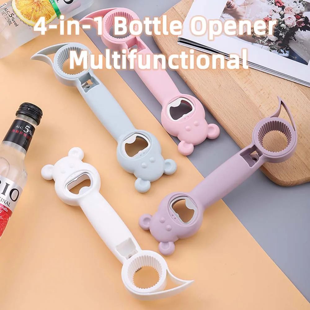 

Cans Opener Creative 4-in-1 Beer Opener Home Supplies Gadget Wine Opener Bottle Corkscrew Bottle Opener Kitchen Tool Accessories