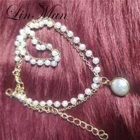 gold pearl necklace 2022 trend new long necklace