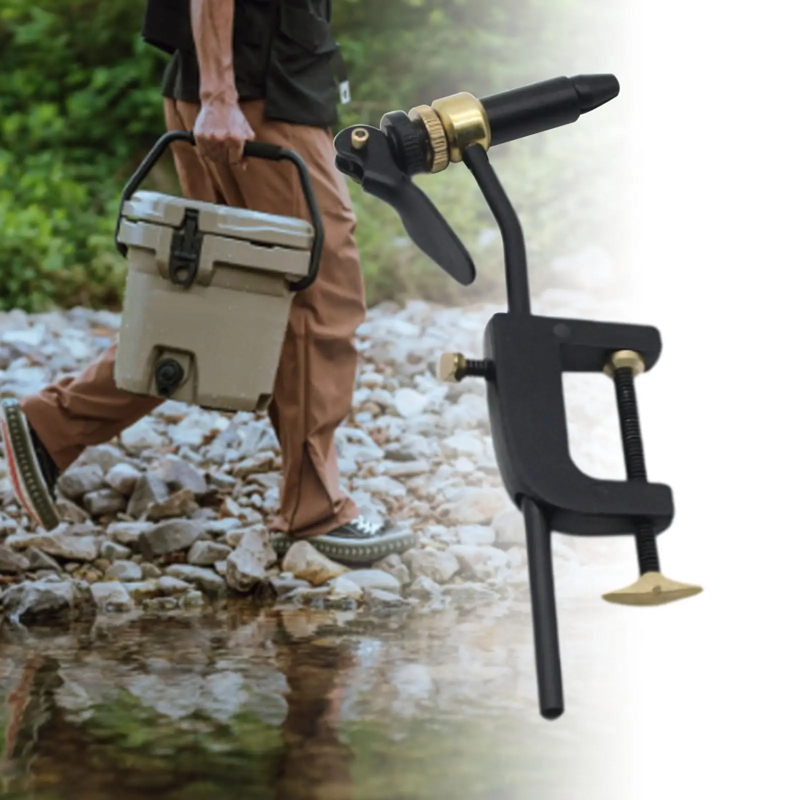 Роторные зажимы для вязания мушек C-образный зажим приманка принадлежности