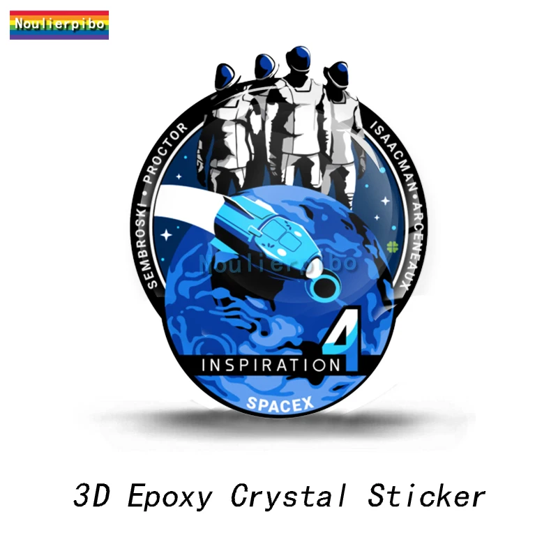 

3D наклейка с кристаллами, эпоксидная купольная наклейка SpaceX Space Force, наклейка на автомобиль, силиконовые детали, колпак, наклейка на мотоцикл, телефон, виниловая наклейка