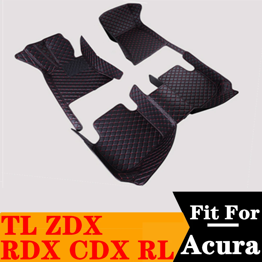 

Sinjayer Waterproof Leather Custom Fit Car Floor Mats Front & Rear FloorLiner AUTO Parts Carpet Mat For Acura RDX CDX ZDX RL TL