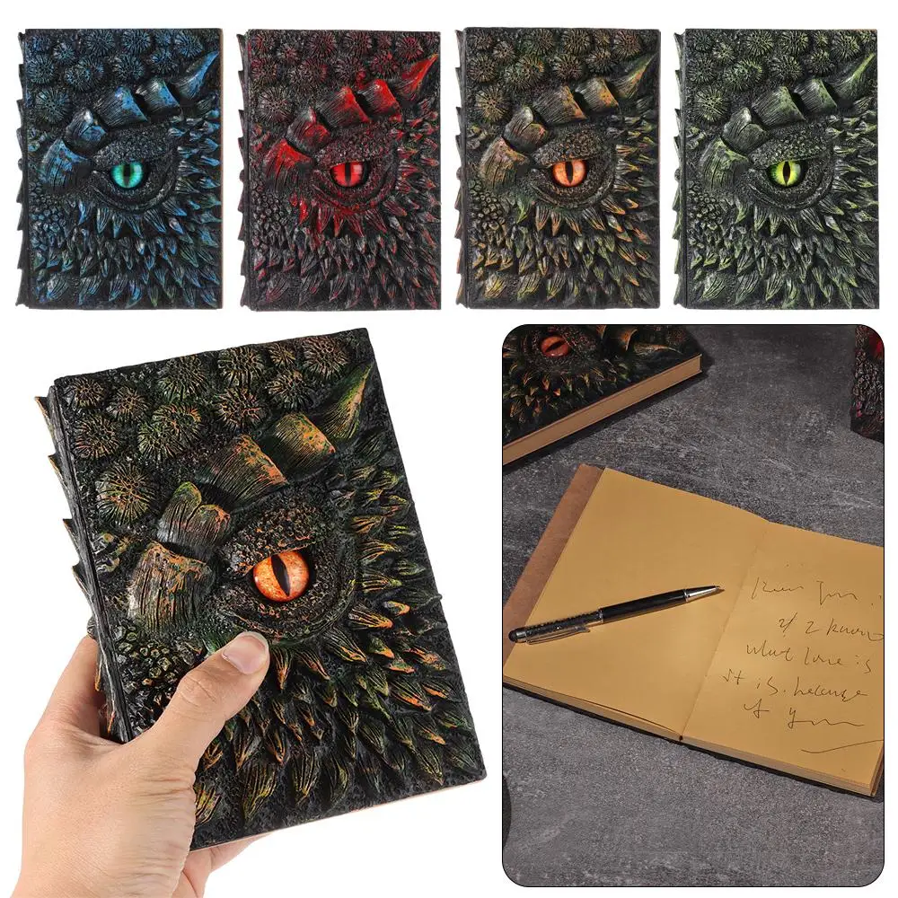 

Блокнот с рельефным 3d-изображением дракона, Размер A5