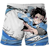 demon slayer anime 3d print men swimming trunks swimwear shorts beachwear men beach shorts swimsuit surf board quick dry briefs