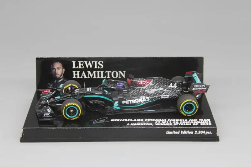 

F1 Formula One Mini Cut 1:43 BENZ 2020 Hamilton Lewis W11 Alloy Car Model