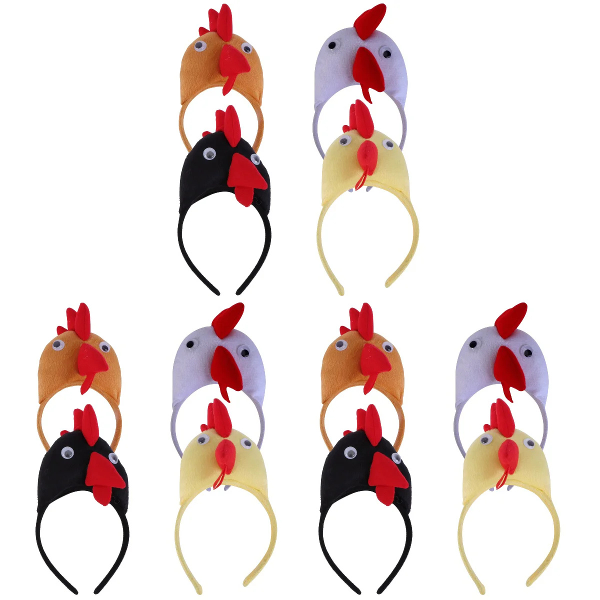 

12 Pcs Role Play Outfits Headgear Festival Hoop Animal Creative Headdress Decorative Headband Pp Cotton Child