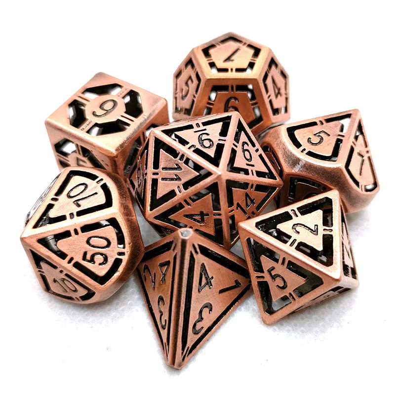 

D&d Red Copper Hollow Dice COC Running Group Polyhedron DND Cthulhu Board Game Digital Dungeon And Dragon