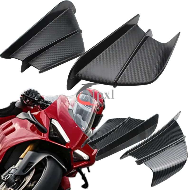 

Motorcycle Accessories Modification of Fixed Wind Wings with Carbon Brazing Fixed Wind Wings Guide Wings Dynamic Wing With