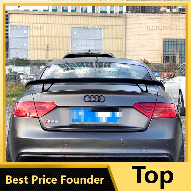 

Для Audi A5 B8 спойлер для крышки багажника из углеродного волокна 2008 2009 2010 2011-2014 Автомобильный спойлер для заднего крыла