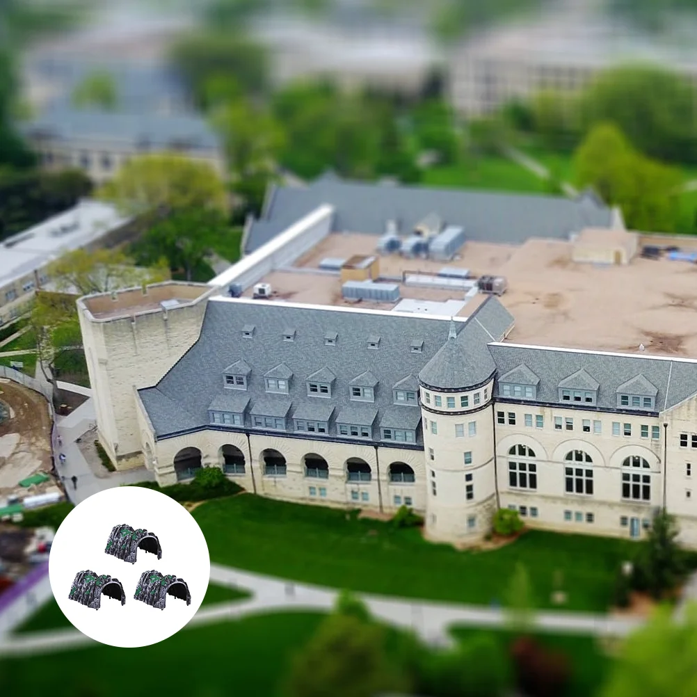 3 шт. деревянная имитация пещерной сцены модель детского декора миниатюрный