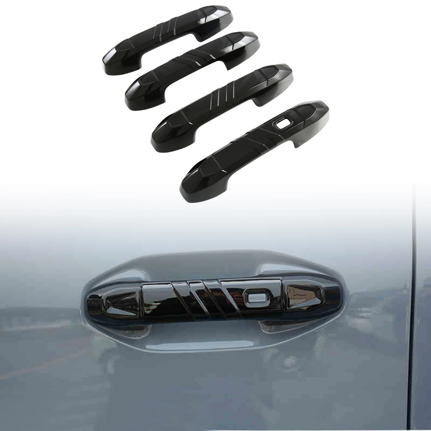 

Для Jetour Traveller T2 2023 2024 2025 автомобильные аксессуары ABS пластик боковая дверная ручка накладка накладка 4 шт.