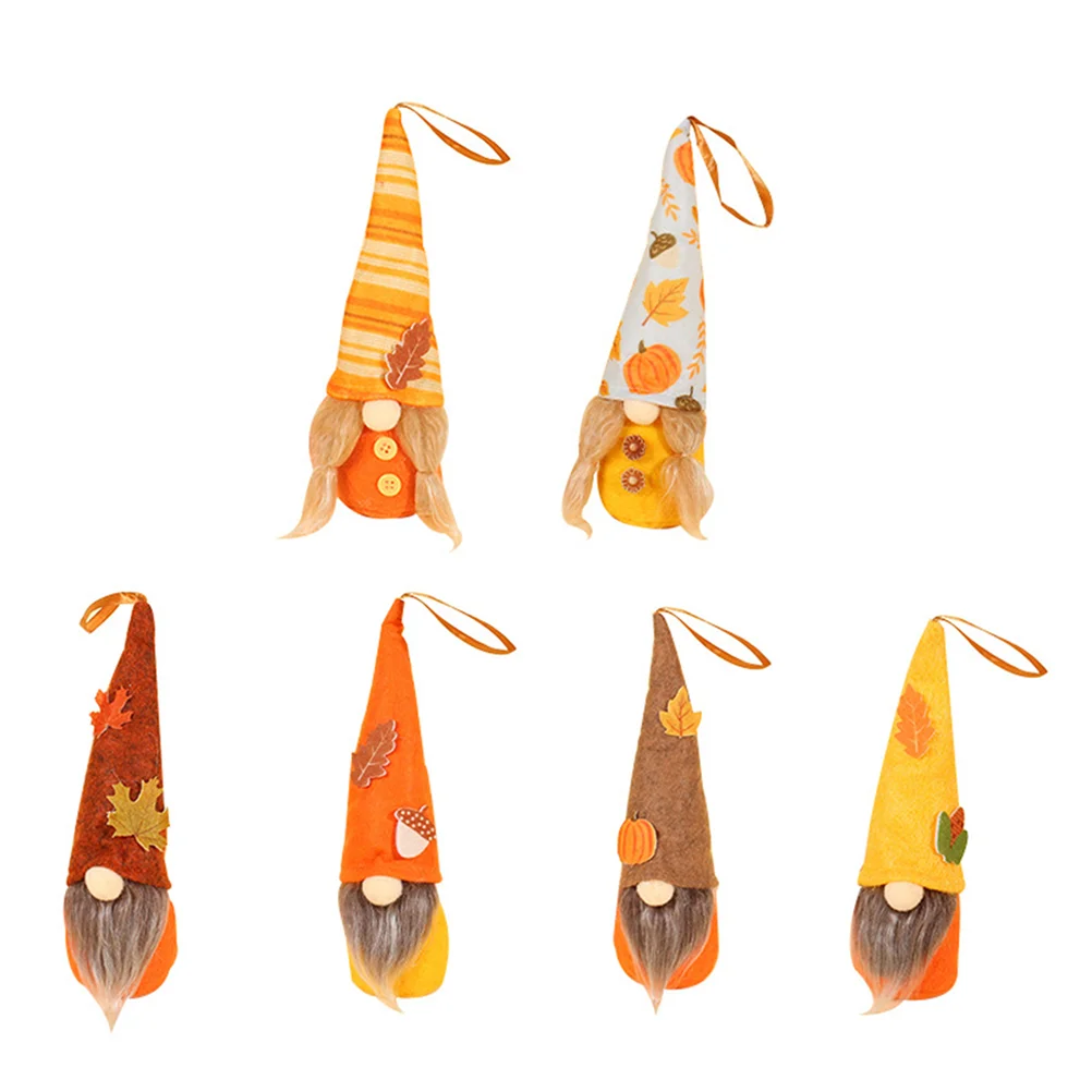 

Gnomes Plush Elf Fall Thanksgiving Gnome Autumn Tomte Swedishornamentshanging Decor Ornament Dwarf Facelessstuffed Harvest