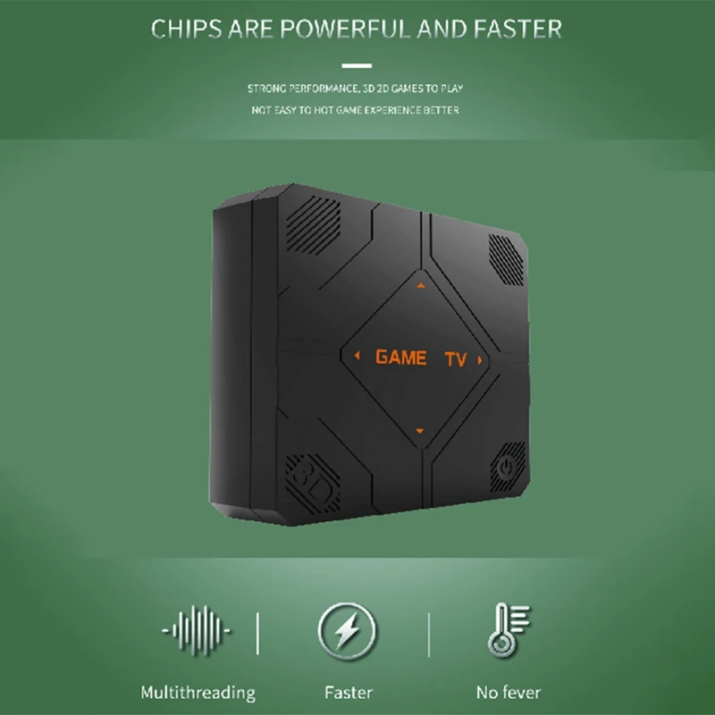 Розничная продажа V5 Ретро игровая консоль 128G 51000 игр Двойная портативная