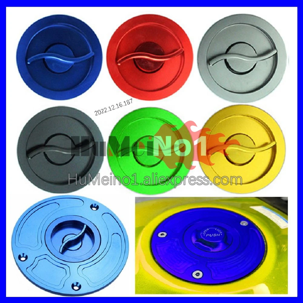 

CNC Keyless Gas Cap Fuel Tank Cover For KAWASAKI NINJA ER-6N 09-11 ER6N ER 6N 6 N 09 10 11 2009 2010 2011 Oil Fuel Filler Caps