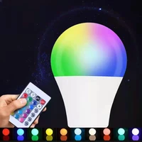 rgb lamp bulb led rgbw 5w10w remote control colorful changing home decorative atmosphere lamp bulb