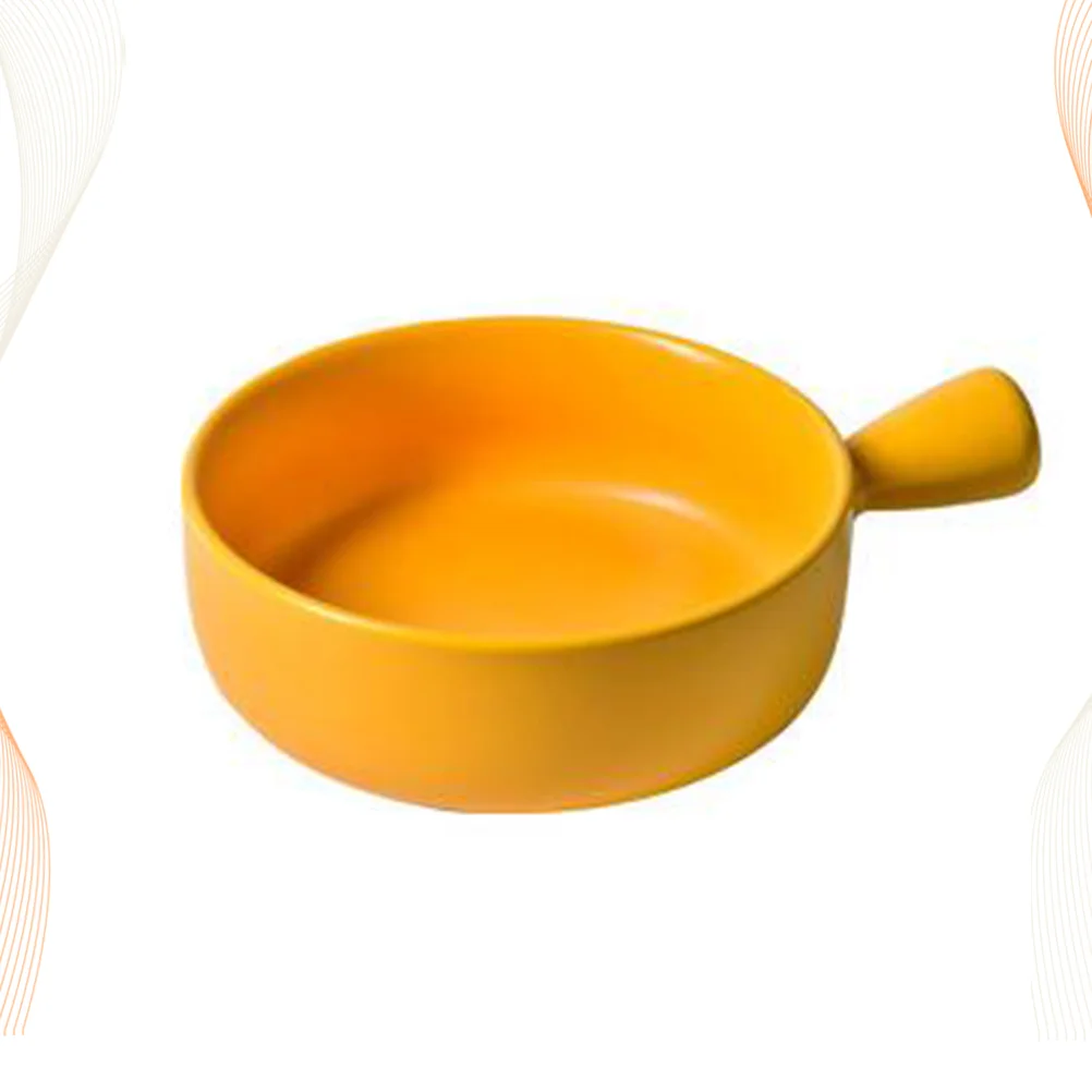 

Bowl Bowls Ceramic Soup Baking Handle Dish Salad Plate Cereal Onion French Handles Fruit Plates Round Oven Serving Porcelain