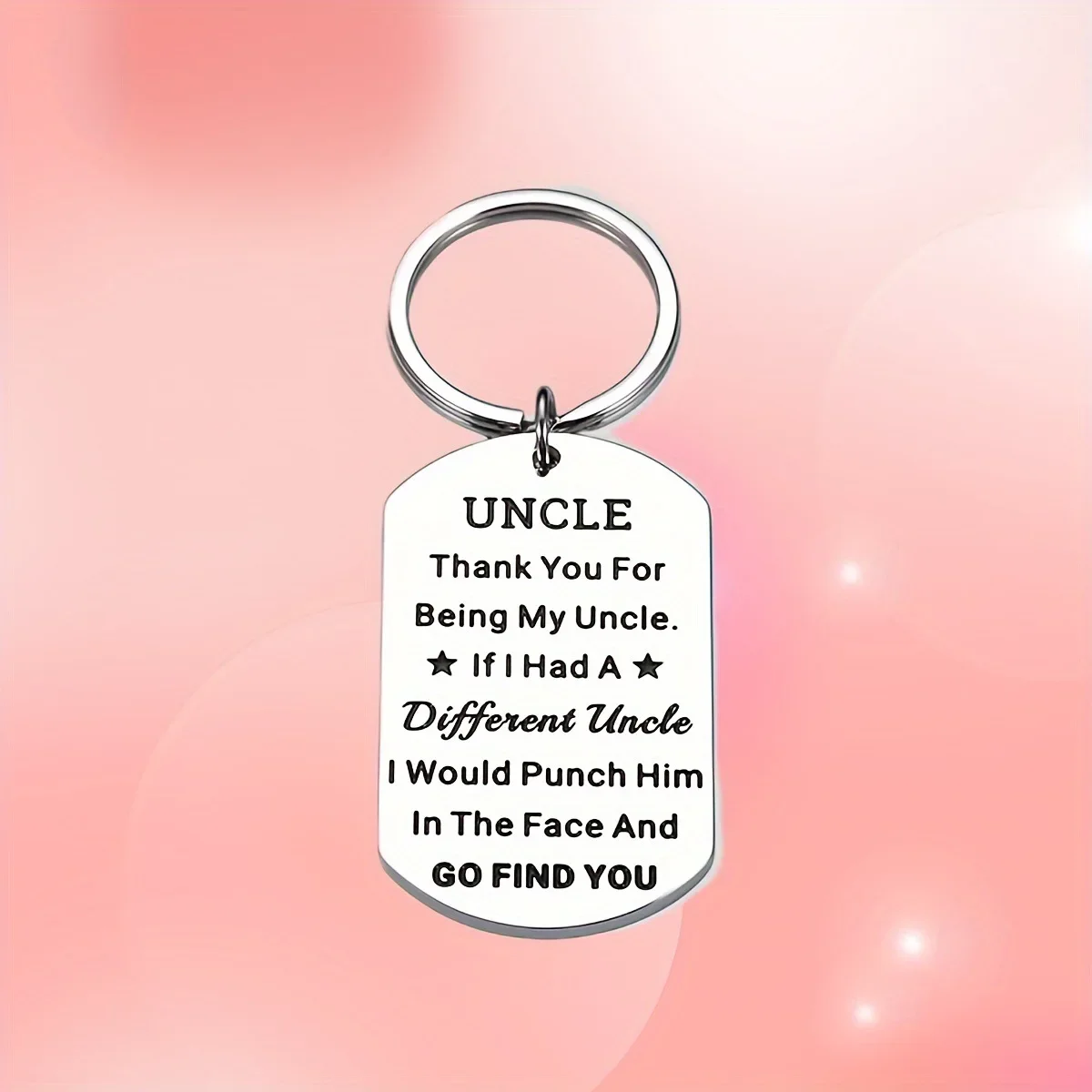 Нержавеющая сталь военного класса с лазерной гравировкой UNCLE дядя решетность