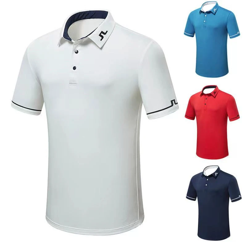 

Golf men's short sleeved T-shirt sports fast drying breathable slim high quality polo shirt wear-resistant high-quality jersey