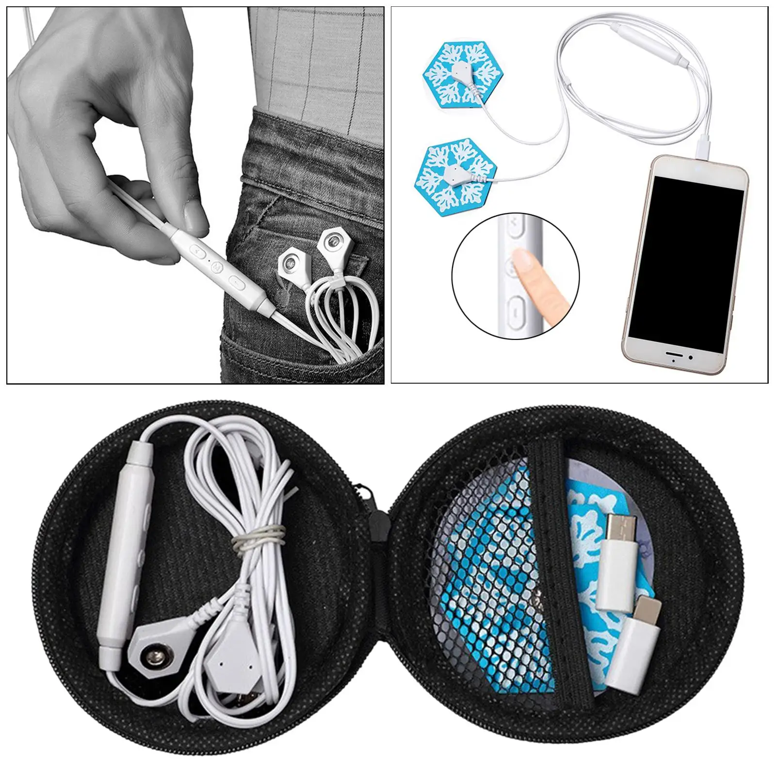 

Mini Body Massaging Smartphone Control Back/Neck/Body Massaging 6 Modes