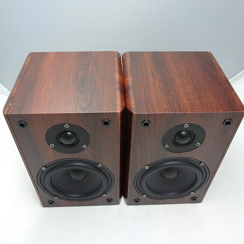 KYYSLB Wooden Bookshelf Speaker 15-35W 4ohm 5 Inch 3D Amplifier Passive Center Surround 2.0 Car Audio A Pair | Электроника