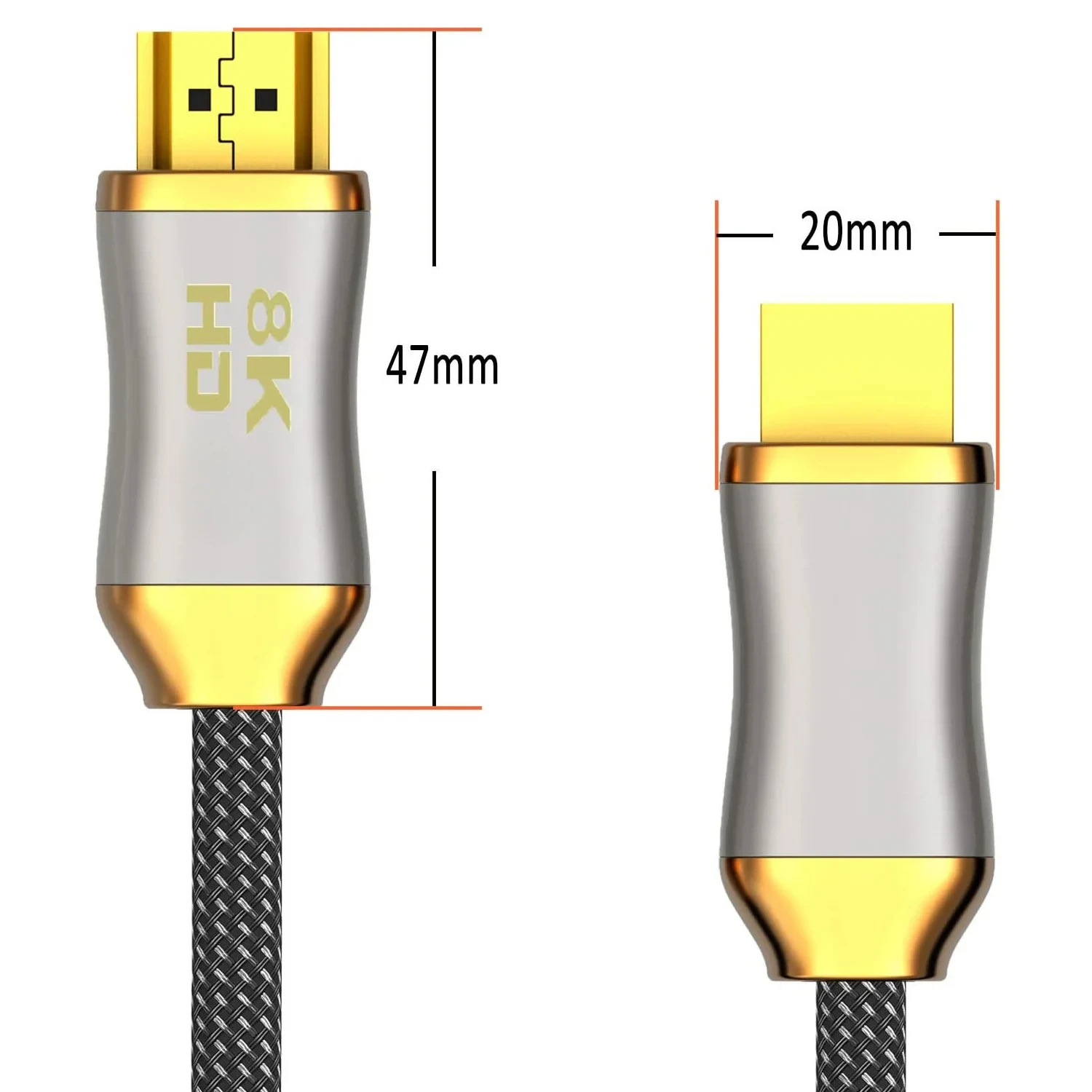 Новый HD 2.1 ТВ-компьютерный адаптер 8K HD-проектор 8K60 Гц Экран дисплея Ps5 Кабель