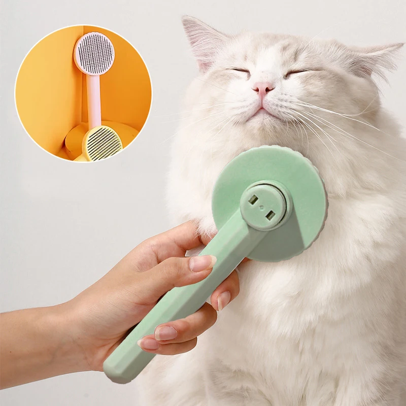 

Pet Hair Removal Comb Cat Brush Self Cleaning Slicker Brush for Cats Dogs Hair Remover Scraper Pet Grooming Tool Cat Accessories