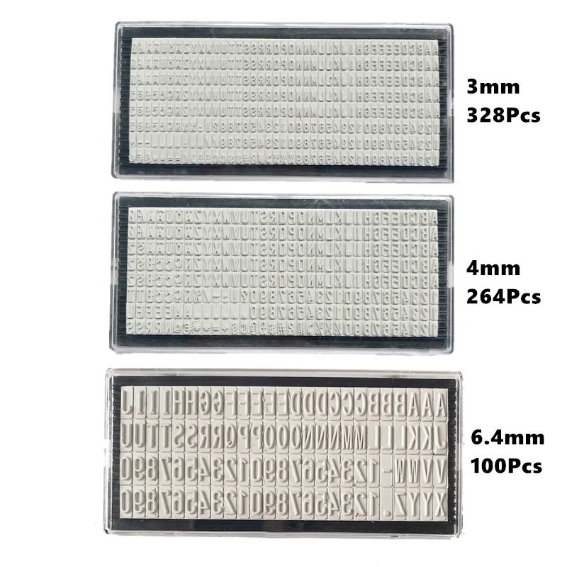 

3mm/4mm/6.4mm Stamp Letters Plate Custom Personalised Name Address Rubber Stamp Accessory For Digital Letter Stamp DIY Scrapbook