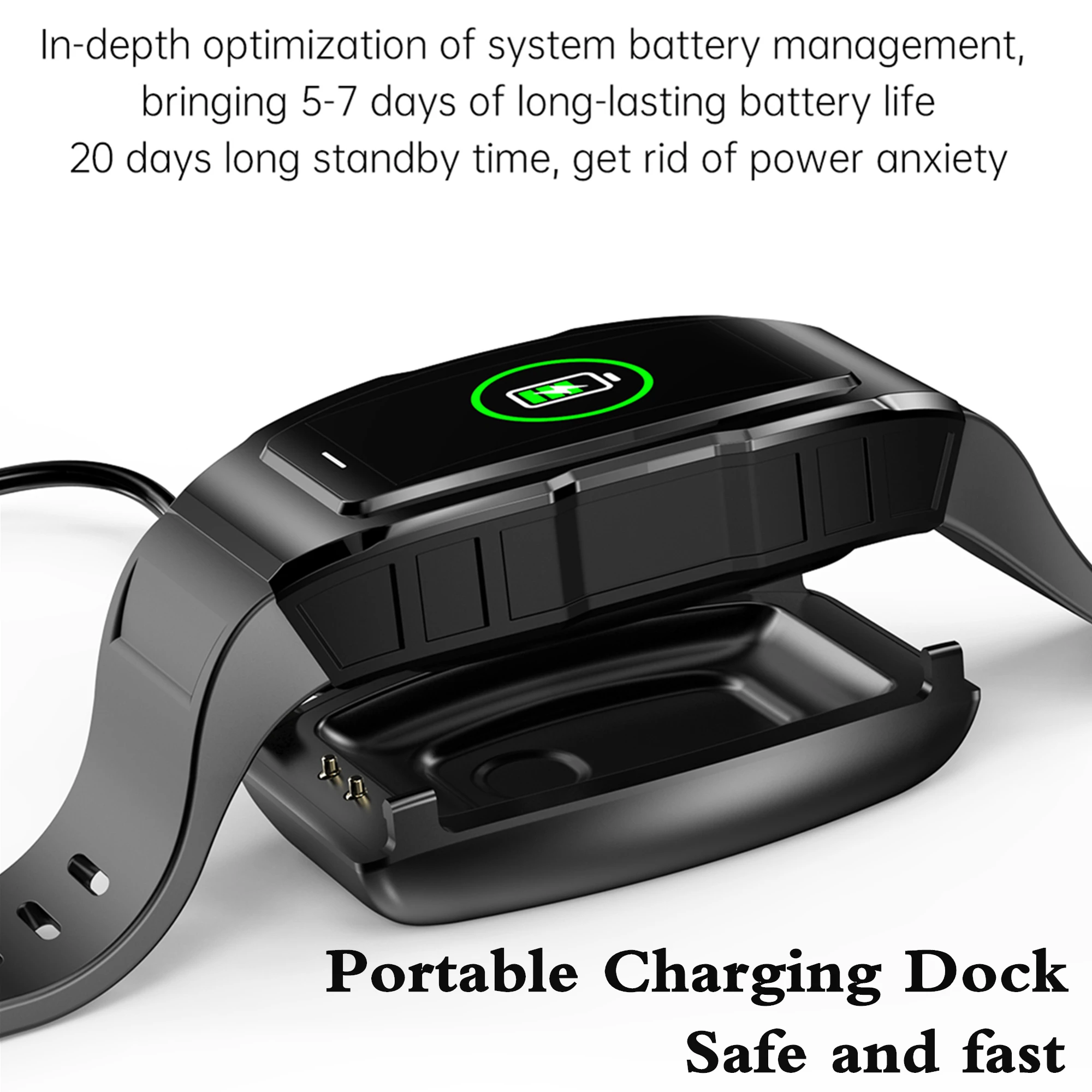 F18 Smart Watch For Men Women Bracelet IP68 Waterproof Heart Rate Blood Oxygen Temperature Monitoring for Android IOS Watches