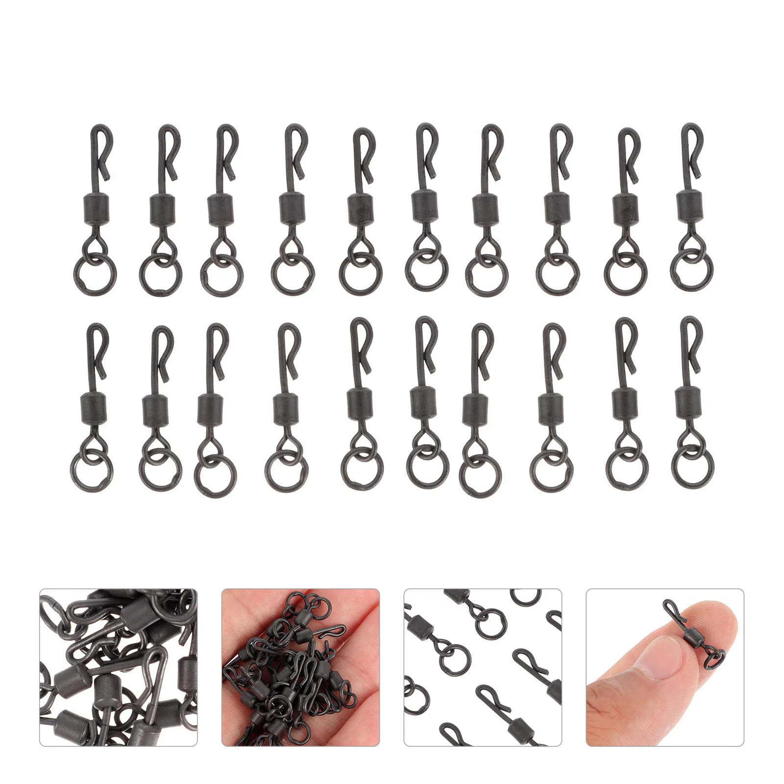 

Swivel Connector Rolling Tackle Ring Hook Lure Portable Accessory Outdoor Swivels Fishing accessories