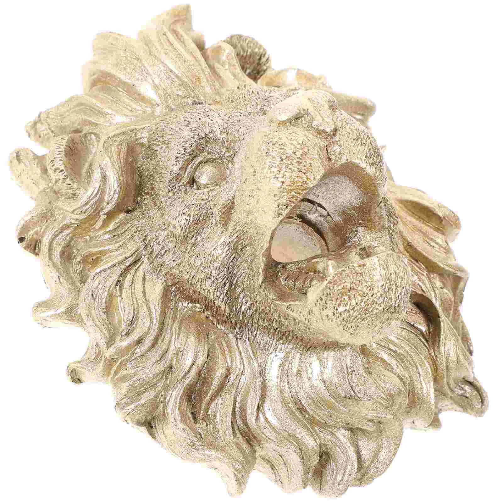 

Fountain Head Replacement Wall Hanging Nozzle Statue Sprayer Natural Resin Lion