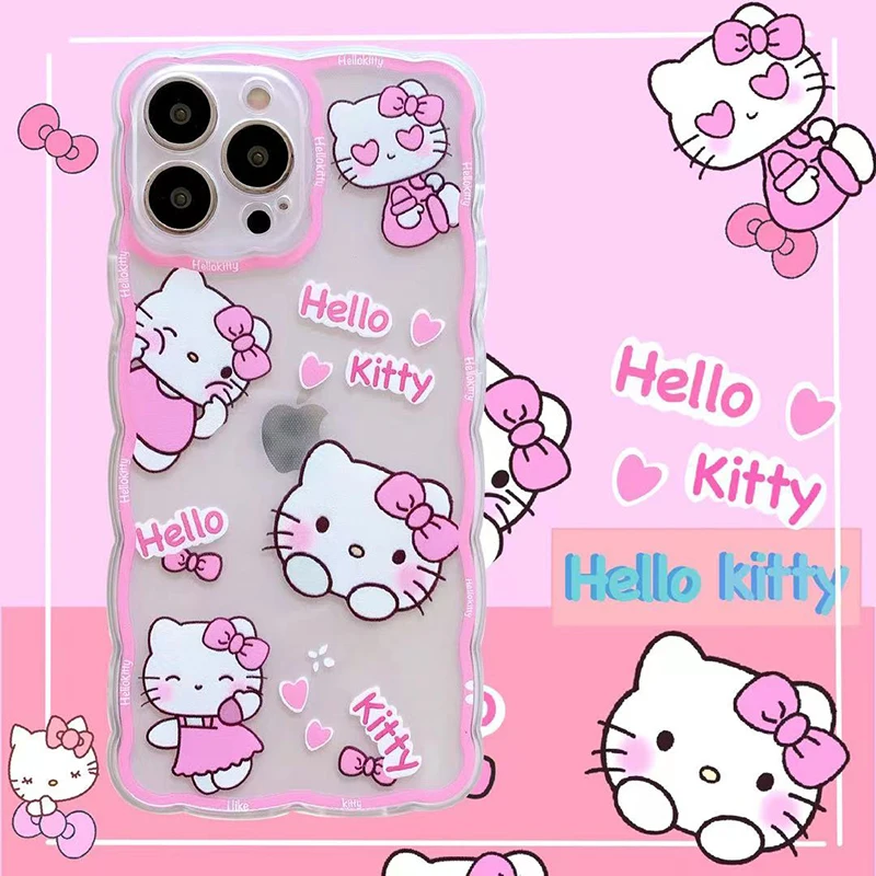 

Bandai Hello Kitty Phone Case for iPhone 11 12 13 Pro Max 8 7 6 6S Plus X 5 XR XS Cover