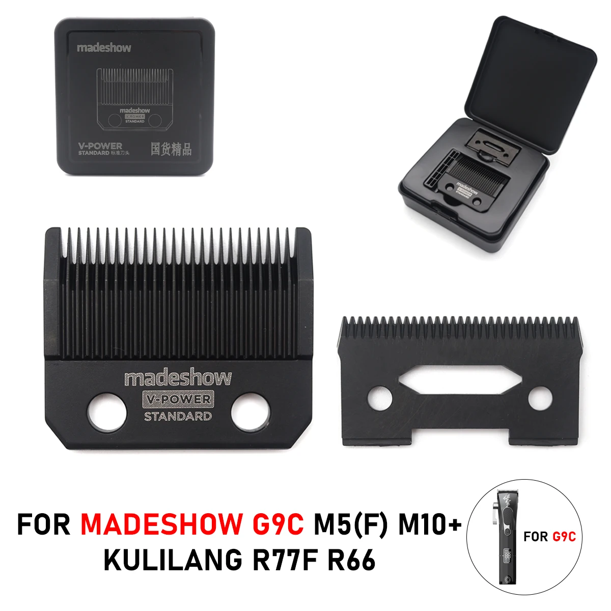 Новые оригинальные сменные лезвия для машинки стрижки волос Madeshow G90C M5(F) M10 + R77F R66