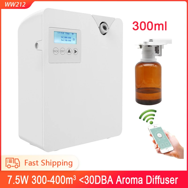 

300ML 8W Aroma Diffuser Home Air Freshener Sprayer Aromatherapy Hotel Smart Aroma Diffuser Electric Room Aroma Diffuser 200ML