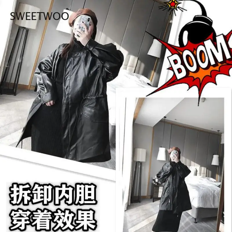 Women Winter Faux Fur Warm Coats Vintage Faux Leather Female Thick Jackets Casual Street Lady Fur Collar Loose Outwears Slim2022