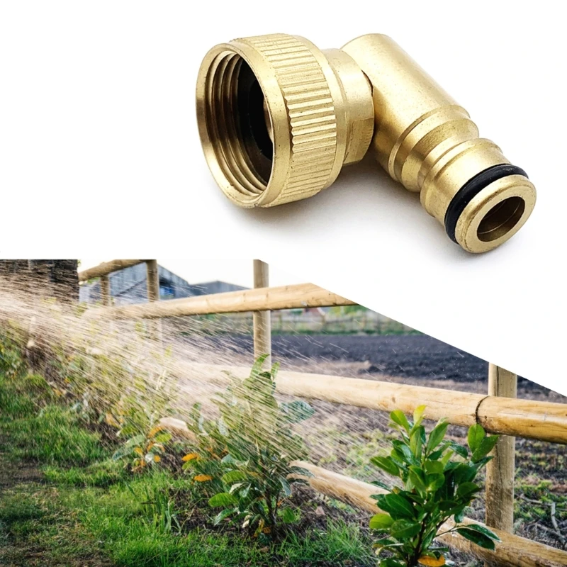 

Garden Hose Connector 90 Degree Brass Garden Hose Elbow Solid Brass Adapter Drop Shipping