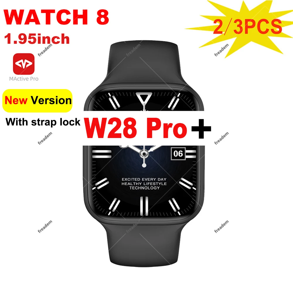 2 3PSC W28 Pro Smart Watch Series 8 Sport Waterproof SmartWatch Men Women Phone Call Custom Watch Face Smart Bracelet Watch