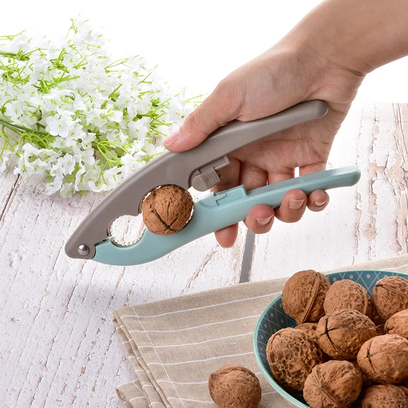 nut opener cutter gadgets nutcracker sheller walnut pliers metal nutcracker sheller home gadgets kitchen gadgets free global shipping