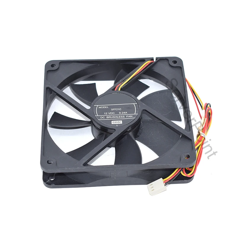Оригинальный плавающий подшипник SFF21C, охлаждающий вентилятор постоянного тока 12 В 2100 а 12025 об/мин 120 12 см 120*25 мм, 3 линии
