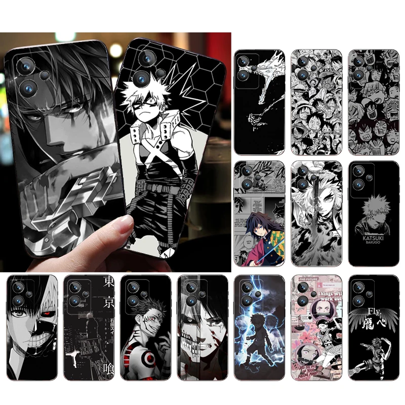 

Anime Demon Titan Deku Phone Case for OPPO Realme 10 Pro Plus 9 8 7 6 Pro 6i GT 2 Pro X2 Pro C21Y C11 X3 SuperZoom GT Master