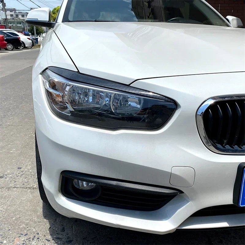 Фото 2 шт. накладки на фары (реснички) для BMW 1 серии F20 F21 Facelift 2015-2019 116i 118i 120i M135i M140i, автомобильные аксессуары №2