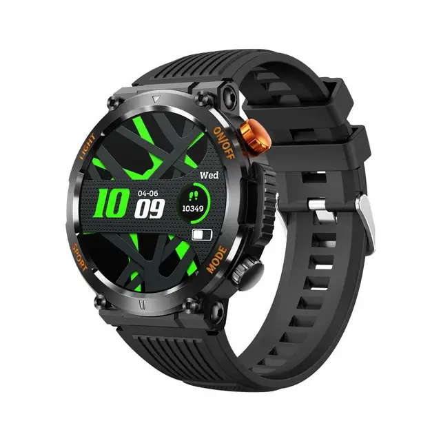 HT17 Smart Watch IP67 Waterproof Fitness Tracker 1.46” Full Screen Touch Heart Rate Sleep Monitor Bluetooth-Compatible Call 5