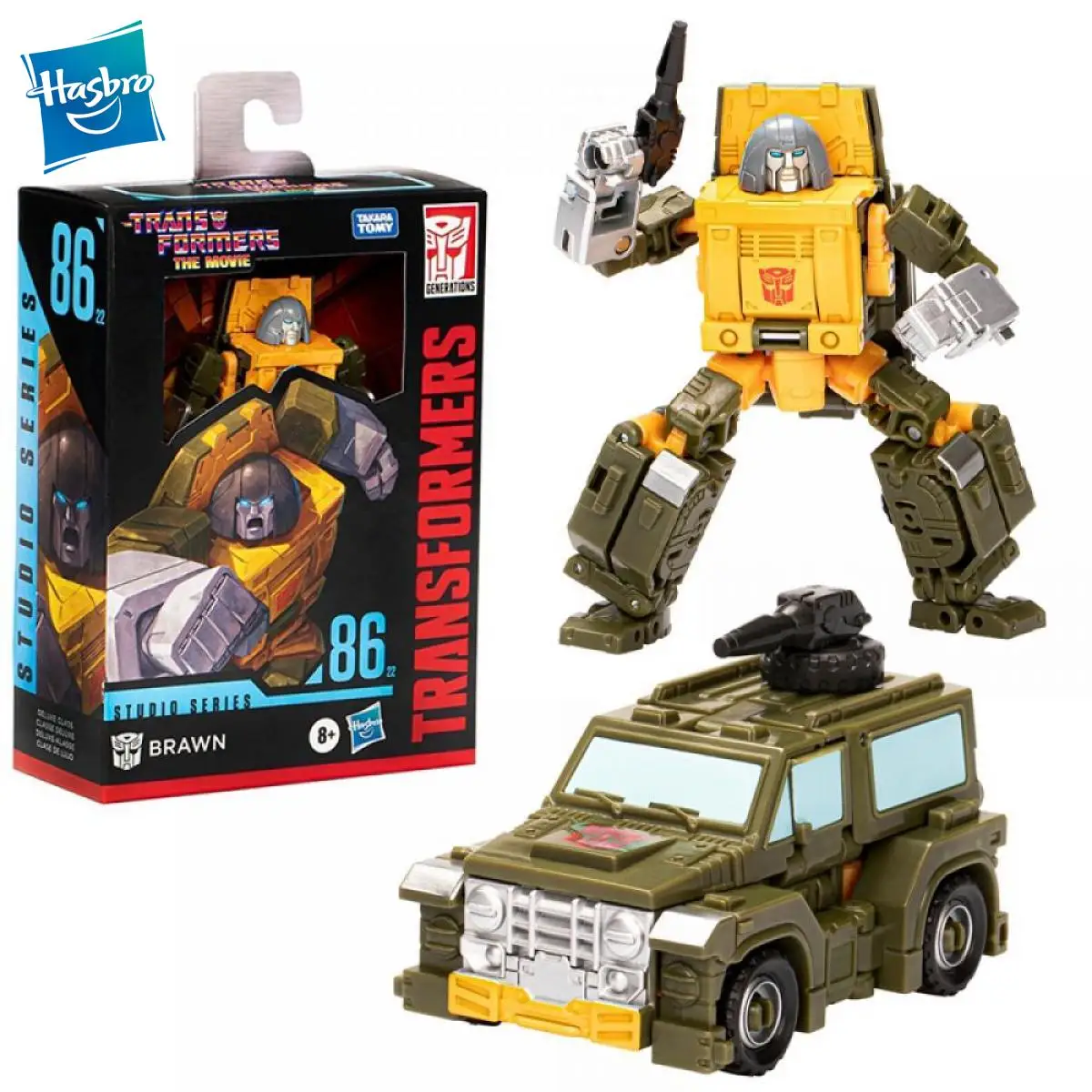 

In Stock Original Hasbro Takara Tomy Action Figure Model Transformers Studio Series Brawn Ss86 Deluxe Class 4.5-Inch Kids Toys