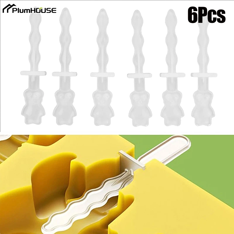 

6 шт., силиконовые палочки для мороженого PlumHOUSE