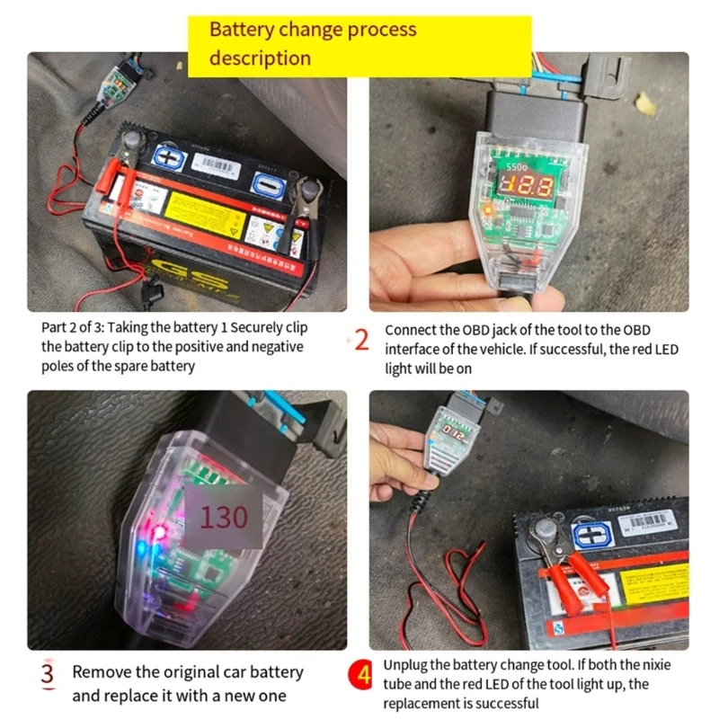 Автомобильный компьютер OBD2 Кабель аварийного питания Память Saver Батарея Разъем