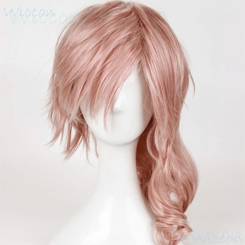 Игра FFXIII Eclair Farron Lightning Косплей Final Fantasy XIII FF13 Довольно розовый длинный парик Опора