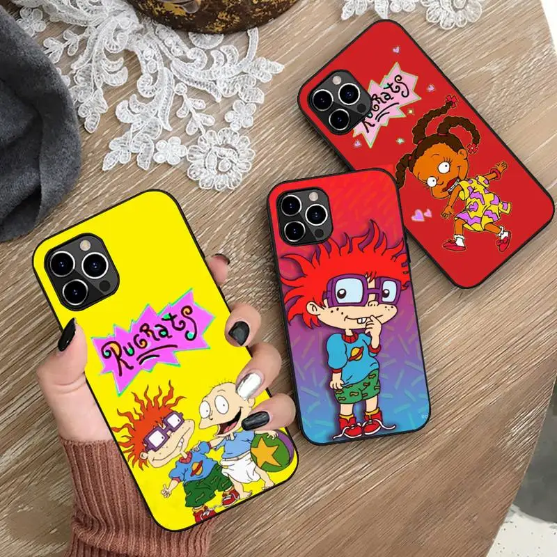 

BANDAI Painted Rugratse Phone Case Silicone Soft for iphone 13 12 11 Pro Mini XS MAX 8 7 Plus X 2020 XR cover