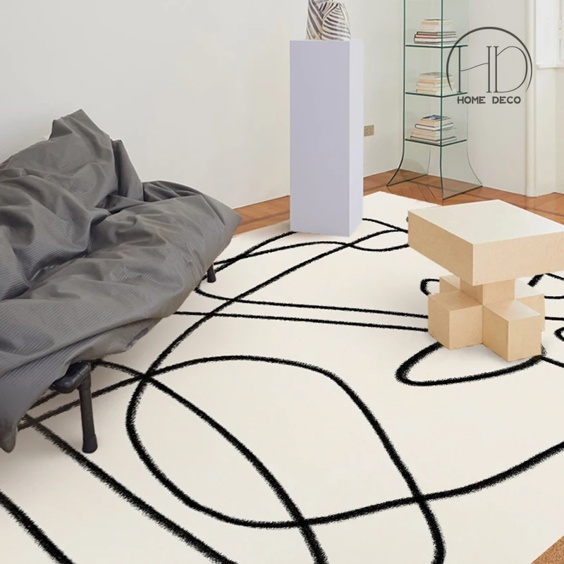 nordic art carpets for living room washable home decoration rectangle carpet bathroom non slip floor mat bedroom soft plush rugs free global shipping