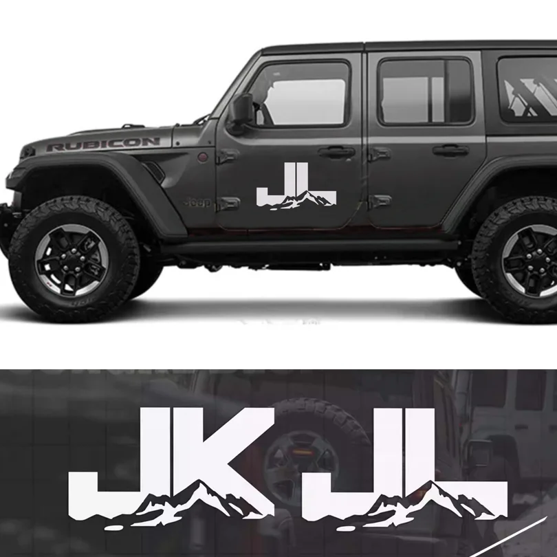 Виниловая наклейка на боковое окно Jeep Wrangler JL JK 2007-2020